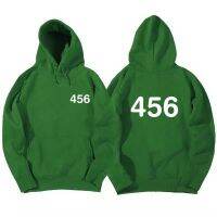 2023 NEWSquid Game Number 456 Hoodies Jacket คุณภาพสูง Unisex COD