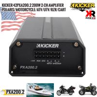 (ของแท้ 100%)Kicker 42PXA2002 เพาเวอร์แอมป์มอเตอร์ไซด์ เรือ รถเอทีวี รถยนต์กำลังขับสูงสุด 100วัตต์x 2 ch มีขนาดเล็กเสียงดีสไตล์อเมริกัน