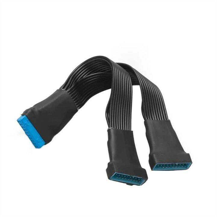 HESTING Computer Parts USB 3.0 One Drags Two 19 Pin/20Pin Cable for