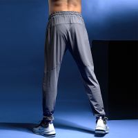 HOT14★ผู้ชายกีฬา Joggers กางเกงการฝึกอบรมกระบอก Active กางเกงออกกำลังกายออกกำลังกาย Jogging กางเกง Plus ขนาดกางเกงยืดหยุ่น