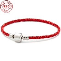 3mm Leather rope single loop bracelet with silver clasp Charms Original Leather Bracelet Jewelry Women 39;s Fashion Gift