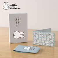 Miffy X MIPOW Mini Folding Keyboard For iPad iPhone Slim Wireless Bluetooth Keyboard For IOS Windows Cute Wireless Keyboard gift