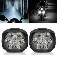 ไฟหน้ารถจักรยานยนต์9 LED 6W DC12V Super Bright Spot White Work Light จักรยาน1500lm