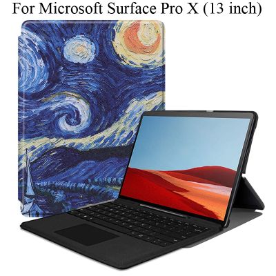 น่ารัก เคส for Microsoft Surface Pro X cover หุ้ม ProX 13 inch ฝาครอบป้องกัน casing surface keyboard holder ยืน