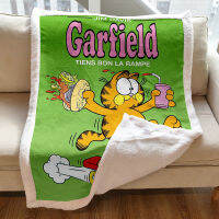 Garfield 140X100Cm Flannel เครื่องปรับอากาศผ้าห่มโซฟาตกแต่งเต็นท์กลางแจ้งผ้าห่มสำนักงาน Siesta ผ้านวมสาววันเกิด Gift