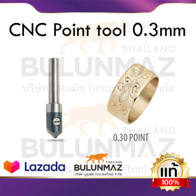 ** หัวซีเอ็นซี ปลายเพชร หัวเพชรทรงปากกา ลายจุด ขนาด 0.3 มม ** CNC ปลายเพชร  Bulunmaz Diamond CNC Point tool, 0.3 mm, 6 mm shank