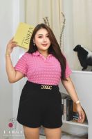 LARGE S32 PLUS SIZE SET ชุดเซ็ทสาวอวบ ชุดเซ็ท 2ชิ้น (เสื้อ + กางเกง) ผ้ายืด (XLอก42-46” เอว 36”-44”) ชุดสาววอวบ ชุดทำงาน แฟชั่นสาวอวบ2022