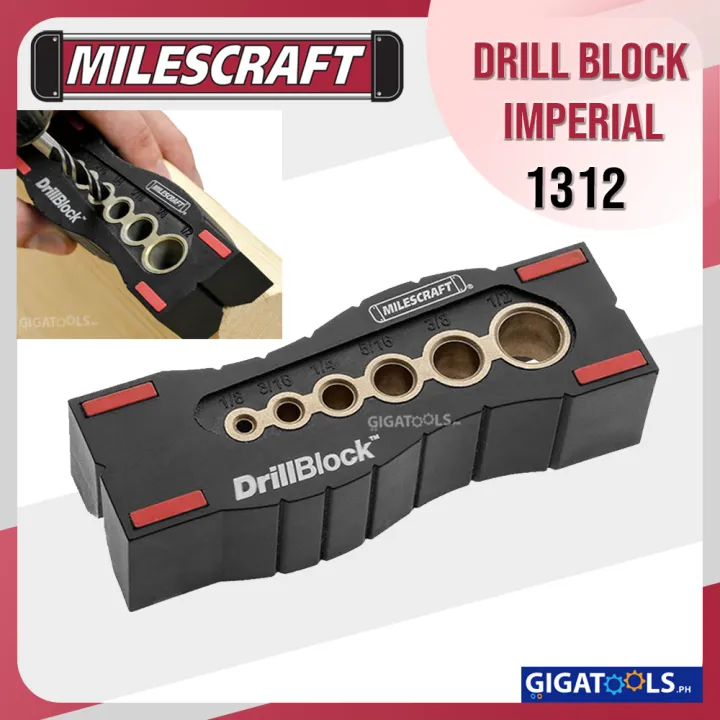 Milescraft Professional DrillBlock HandHeld Drill Guide Imperial