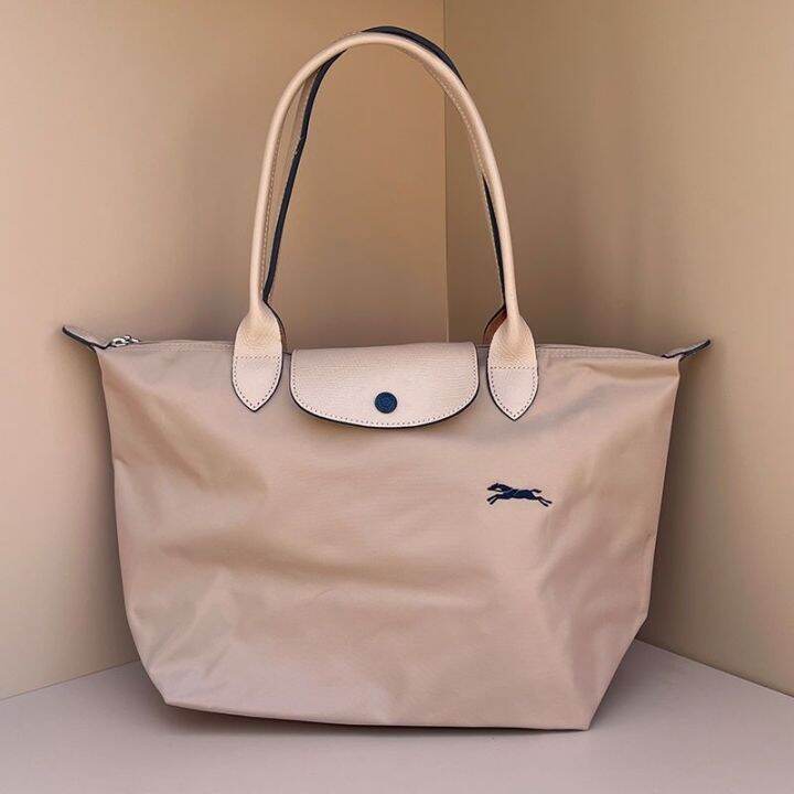 french-longchamp-bag-nylon-dumpling-bag-womens-large-capacity-tote-bag-shoulder-70th-anniversary-portable-commuter-folding-bag