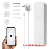 Tuya WiFi TM616EGWT Smart Pull Bead Curtain Motor Smart Home Electric Curtain Motors APP/Voice Control for Alexa Google Home