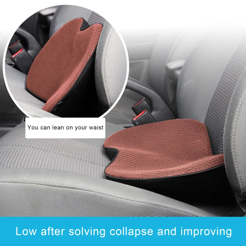 Car Memory Foam Heightening Seat Cushion for Short  Drivers,Hip/Tailbone/Lower Ba