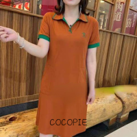 Cocopie ชุดเดรสผู้หญิง เสื้อผ้าผญสวยๆ เดรส สไตล์ เท่ คลาสสิค วินเทจ WLQ23A0PWN 42Z231021