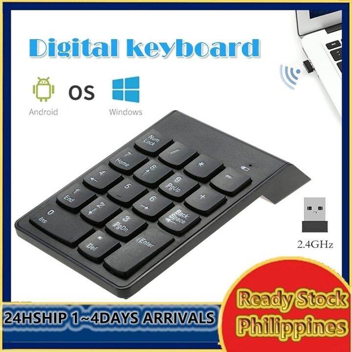 Keypad Mini Wireless Numeric Keypad 18 Keys Digital Keyboard For Laptop