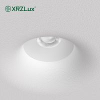 XRZLux Recessed Gypsum Downlight 10W Square LED Ceiling Lamp Borderless Anti-glare LED COB Spotlight AC110V-240V Indoor Lighting LED Strip Lighting