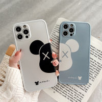 Cartoon Violent bear Couple phone case for iphone 14 14Plus 14pro 14promax 13 13pro 13promax 12 12pro 12promax Cute simple pattern case iphone 11 11pro 11promax Electroplated frosted model Good quality case for iphone x xr xsmax