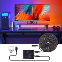 LED Strip Light WS2812B 5050 RGBW Dream Color Ambient Set for PC Screen Backlight LED 1M 2M 3M 4M 5M Party Game LED Tape LED Strip Lighting