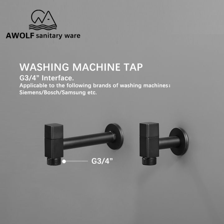 solid-brass-wall-mounted-12-amp-34-washing-machine-tap-lengthen-mop-pool-tap-matte-black-garden-outdoor-square-faucet-af6130b