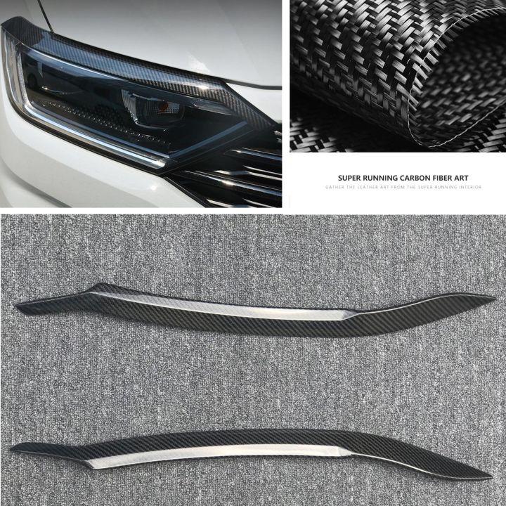 ไฟหน้าคิ้วตัดสำหรับโฟล์คสวาเกน-vw-jetta-mk7-2019-2021ด้านหน้า-h-ead-light-โคมไฟปกคิ้วรถคาร์บอนไฟเบอร์ไฟหน้าเปลือกตา