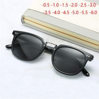 New Rivets Oval Finished Myopia Sunglasses Men Polarized Fashion Gray Lens Nearsighted Sun Glasses Women 0 -0.5 -1.0 To -6.0