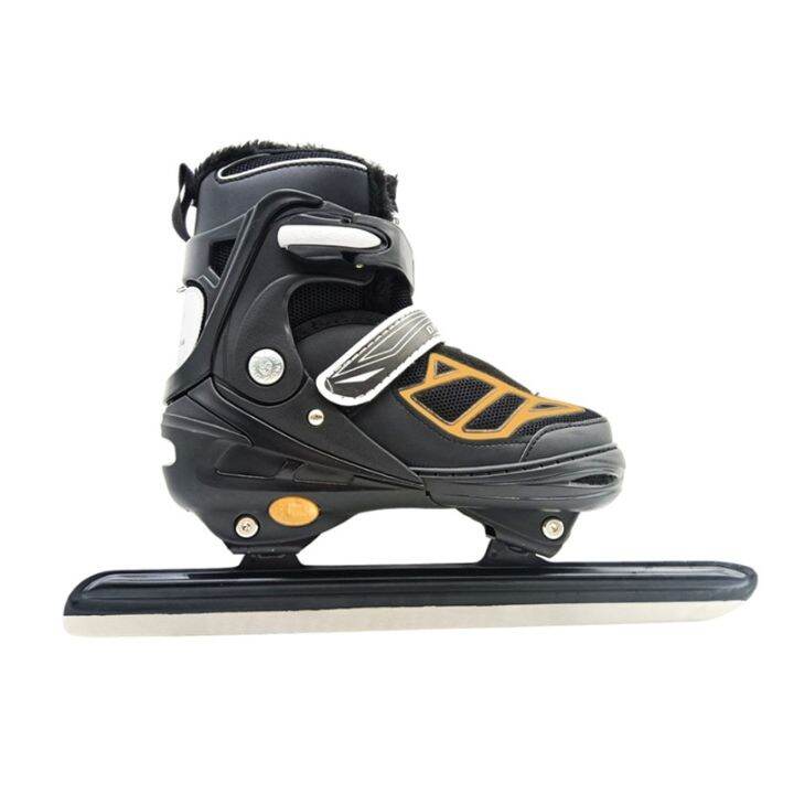 Adjustable Ice Speed Skating Shoes Adult Children Ice Skates Warm Ball