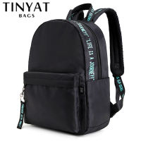 TINYAT College กระเป๋าเป้สะพายหลัง Oxford ผ้ากระเป๋าเป้สะพายหลังนักเรียนสำหรับ Lady Travel Bookbags