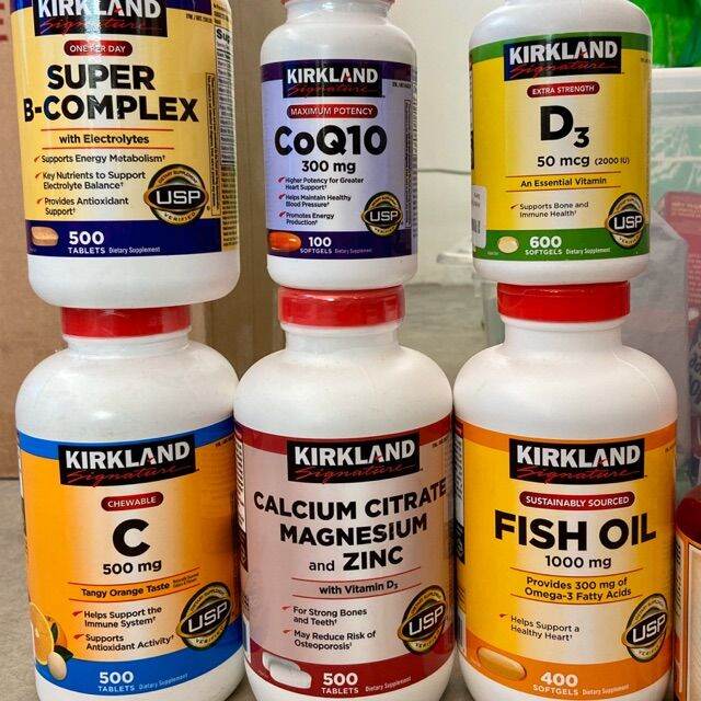ของแท้ Kirkland Signature Super Q10, D3, C 500, Calcium
