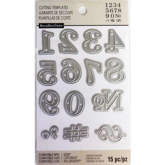 Numbers Cutting Dies By Recollections Lazada PH