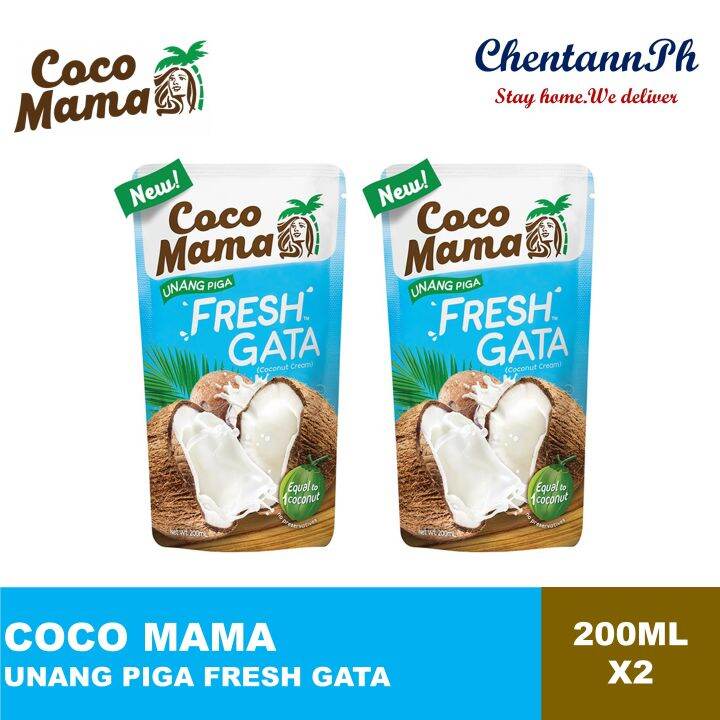 COCO MAMA Unang Piga Fresh Gata 200ml x 2 pieces | Lazada PH