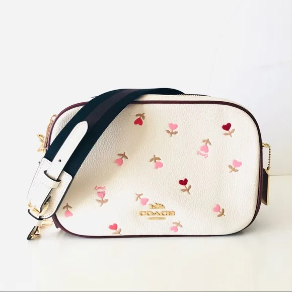 COACH Jes Crossbody Bag In Signature Canvas With Heart Floral