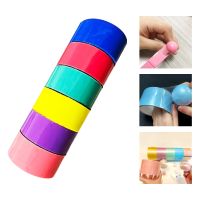☄﹊¤ 6PCs Sticky Ball Tape DIY Colorful Stress Relaxing Sticky Ball Tape Toy Rolling Tape for Relaxing 1.2cm/1.5cm/2.4cm/3.6cm/4.8cm
