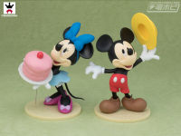 Mickey &amp; Minnie Mouse The Little Whirlwind ของแท้ JP - Lovers Moments Banpresto [โมเดล Disney] (2 ตัว)