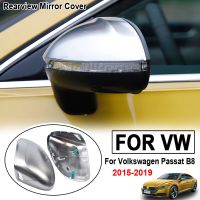 2pcs Matte Chrome Side Mirror Covers for Volkswagen VW Passat B8 CC 2015 2016 2017 2018 2019 Rearview Mirror Cover Caps