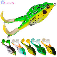 LA【ready Stock】Soft Silicone Frog Lure Bait Kit Realistic Double Propellers Fishing Lures For Saltwater Freshwater【cod】