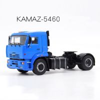 รถหล่อรถพ่วงตู้คอนเทนเนอร์หล่อขึ้นรูป1/43รถหัวโมเดลรถพ่วง N Logistics KAMAZ-5460อัลลอยสินค้ารถของเล่นร้อน