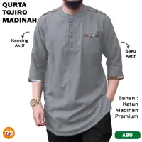 เสื้อเชิ้ต แขน 34 ผ้าฝ้าย พรีเมี่ยม สําหรับผู้ชายชาวมุสลิม QURTA TOJIRO M-XXL LAZY 28051-28057