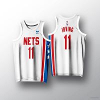 เสื้อกีฬาบาสเก็ตบอล ลายทีม NBA Jersey Nets No.11 Irving YS2 พลัสไซซ์ สําหรับผู้ชาย และผู้หญิง SY2