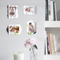 【ELE Photo frame】4ชิ้นกรอบรูปสำหรับภาพเด็กโปสเตอร์ผนังแม่เหล็กบางกรอบกระจกชุดมือวาดสร้างสรรค์3.5X5 Quot; 4X6 Quot; 5X7 Quot; F009