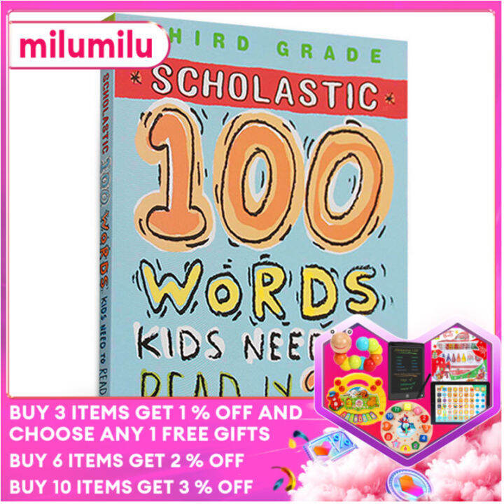 milu Original English 100 Words Reading Workbook | Lazada