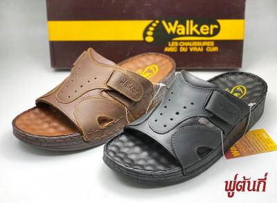 รองเท้าแตะ Walker รองเท้าแตะหนังแท้ วอคเกอร์ รหัส WB618 ของแท้ พร้อมส่ง