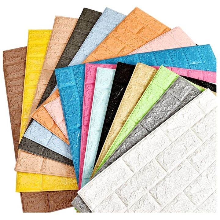 DIY Self Adhesive Wall Tiles For Bedroom Room Decorative Foam Wallpaper