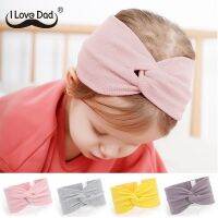 สีทึบอ่อนผ้าโพกหัวสำหรับเด็กแรกเกิดยางรัดผม Bando Elastis สำหรับลูกผมปมบิดสายคาดหัวทารกของเด็กผู้หญิง