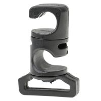 Black Outdoor Camping Awning Tent Tarp Crossover Buckle Mounting Clamp Clip