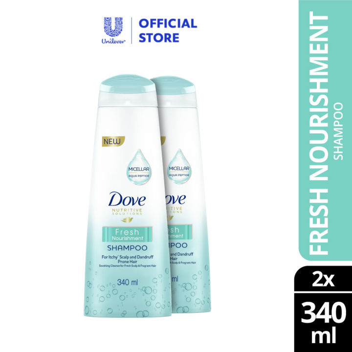 Dove Micellar Shampoo Fresh Nourishment 340ml X 2 Lazada 4290