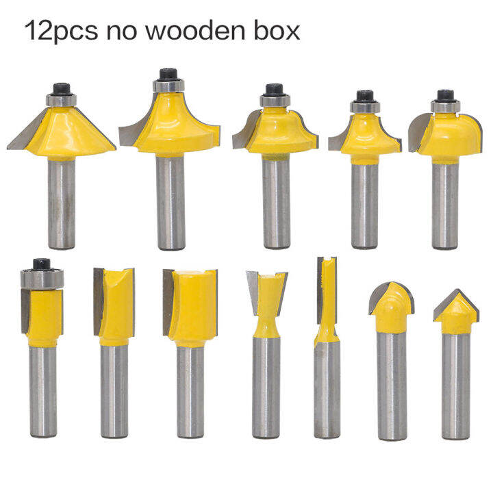 12pcs-milling-cutter-router-bit-set-8mm-wood-cutter-carbide-shank-mill-woodworking-trimming-engraving-carving-cutting-tools