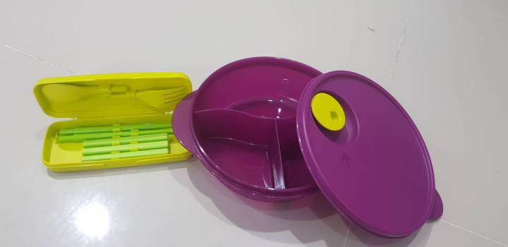 tupperware-จานเสริฟ์คริสตัลเวฟกลาง