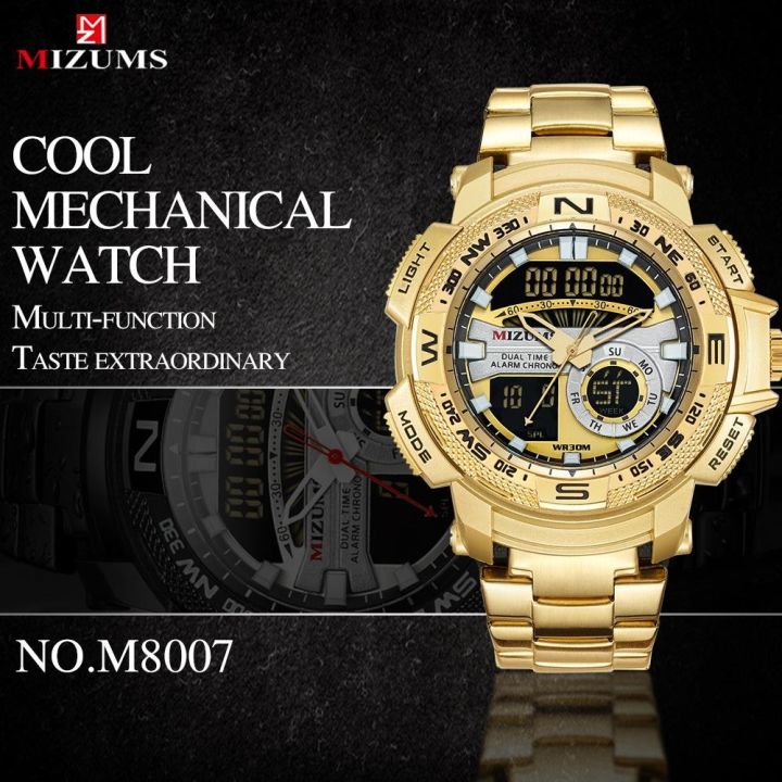 นาฬิกาข้อมือผู้ชาย-ควอตซ์-led-นาฬิกาสปอร์ตดิจิตอล-chronograph-stop-นาฬิกาข้อมือสำหรับชายนาฬิกา-dual-time-relogio-masculino-a