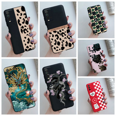 เคสซิลิโคนนิ่มลายเสือดาว2021สำหรับ Xiaomi Redmi 9 T เคสกันชนเคสโทรศัพท์กันกระแทกมังกรเขียวลายเสือดาวสำหรับ Redmi9t 9 T