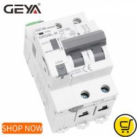 GEYA Din Rail วงจรเบรกเกอร์ขนาดเล็ก GRD9L-R GYM9 2P MCB 6KA วงจร MCB อัจฉริยะและชิ้นส่วน