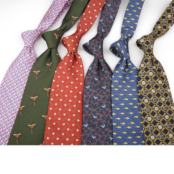 {EDDLY} Linbaiway 9cm British Style Pattern Ties for Man Neckties ...