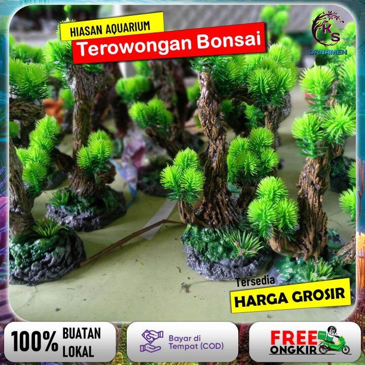 Hiasan Aquarium Bonsai Asesoris Ruangan Aksesoris Aquarium Ornamen